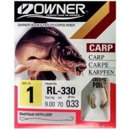 Крючок с поводком OWNER RL-330  № 5 (70см, 0.20, 8шт.) Carp