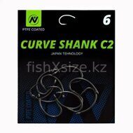 Крючки карповые VN Tackle Curve Shank C2 Size 2, Тефлон, 10шт