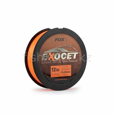 Леска Fox Exocet Fluoro Orange Mono# 0.28mm, 12lb/5.5kg (1000m)