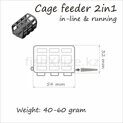 Кормушка ORANGE 2 in 1 Cage Feeder, 40 гр.